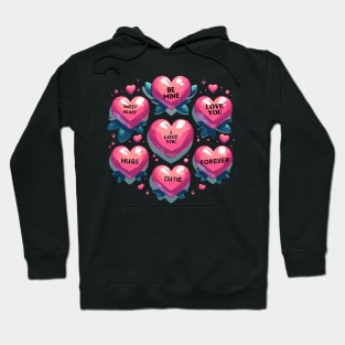 Valentine's Day Hearts Hoodie